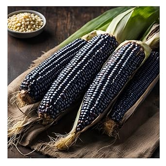 Brownie Brand Ohio Blue Clarage Corn - Premium Heirloom, Non-GMO, Blue Flint Corn for Milling, Baking, and Traditional Dishes - Rich in Flavor, Nutritious, Ideal for Cornmeal, and More. Packet