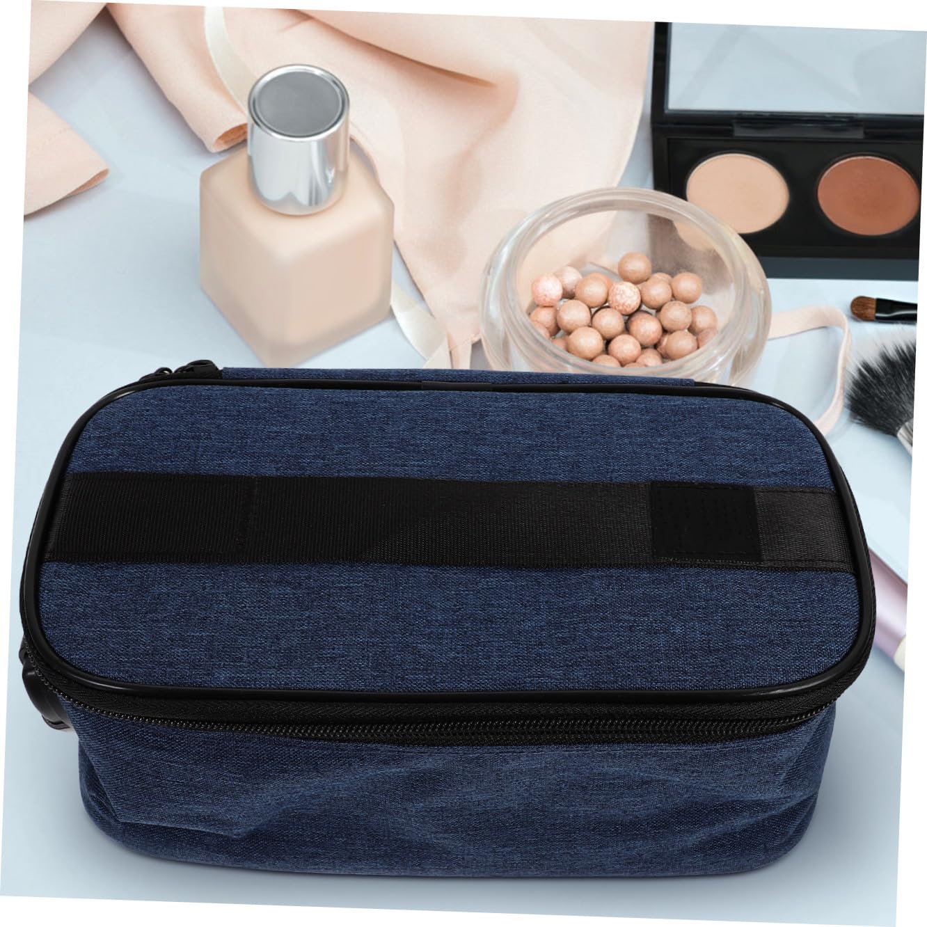Anneome Borsa da Toeletta Multi-scomparto Custodia per Cosmetici da Viaggio Borsa per Trucco Portatile Cerniera Organizzazione Articoli da Toeletta