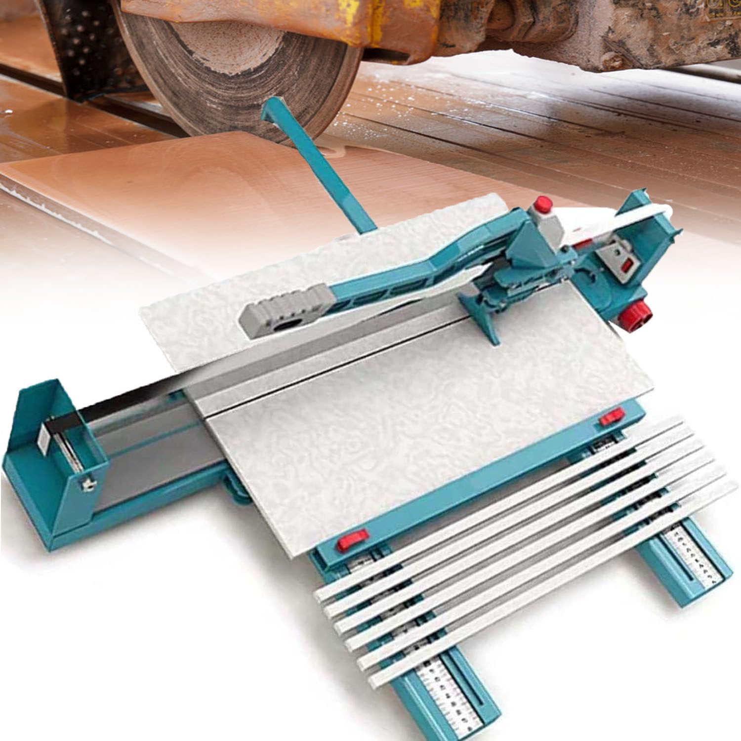 Cortador de azulejos con guía láser ajustable, máquina de corte de gran formato, 1200 mm de ancho, 6-15 mm de grosor para un corte preciso de azulejos