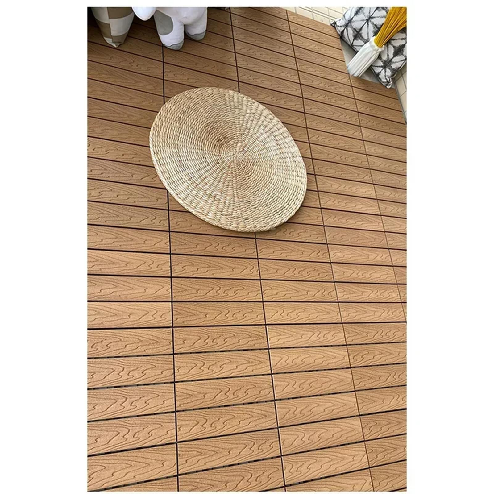 Baldosas de cubierta entrelazadas compuestas madera y plástico
