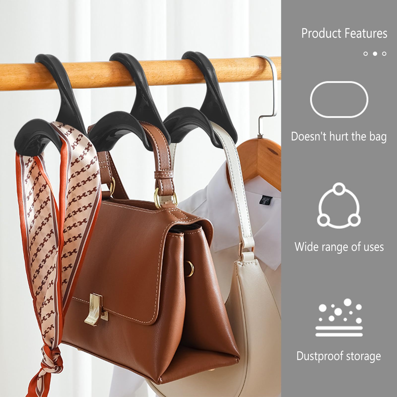 Portachiavi Borsetta Porta Mascherina Gancio Per Borse Da Tavolo