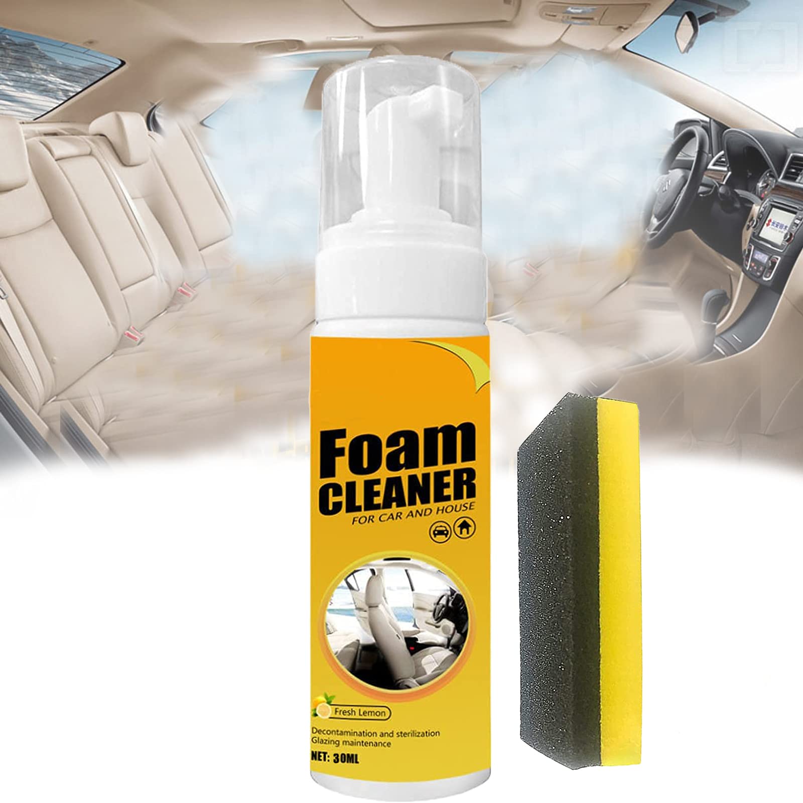 Buy 30ML Warmtint Foam Cleaner, Foamiclean RinseFree Multipurpose