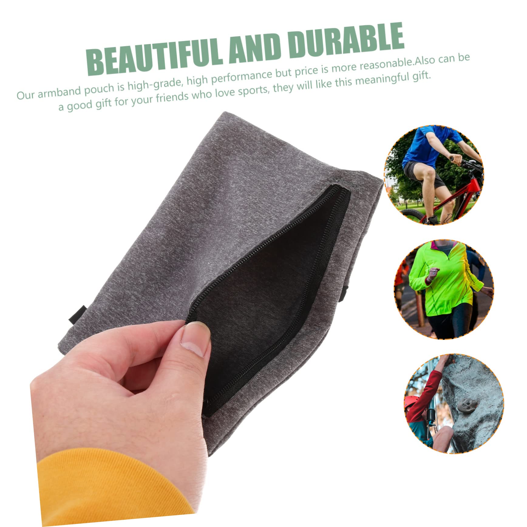 Mikikit 5pezzi Fascia Braccio Per Telefono Pouch Per Allenamento Design Per Jogging Biking e Attività Outdoor