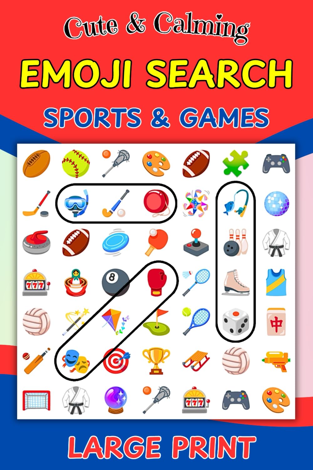 Emoji Word Search Puzzles: Sports & Games (Emoji Word Search Puzzle Books)