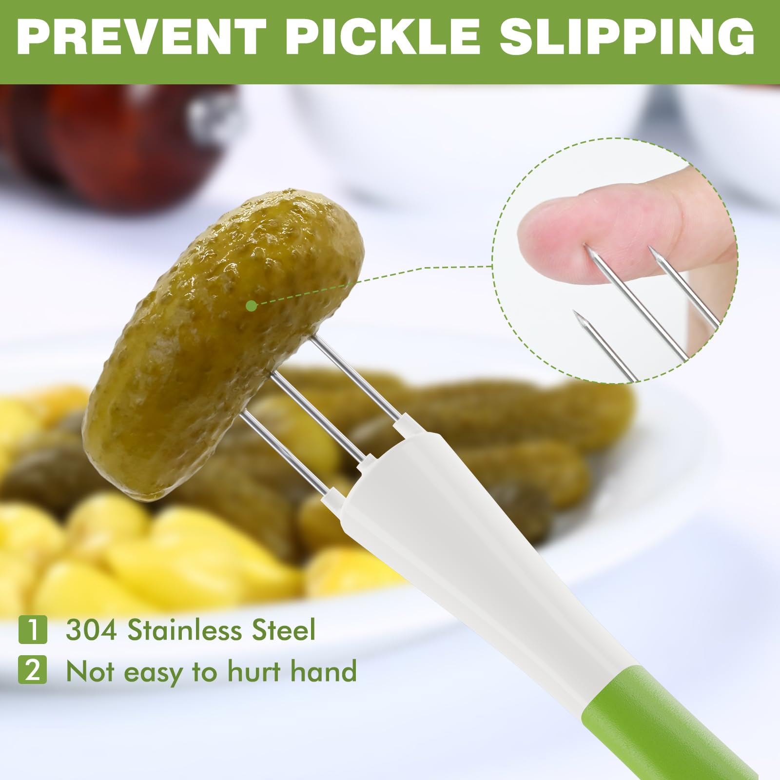 2 Pack Pickle & Olive Fork for Jar, 304 Stainless Steel — Amazon image 4