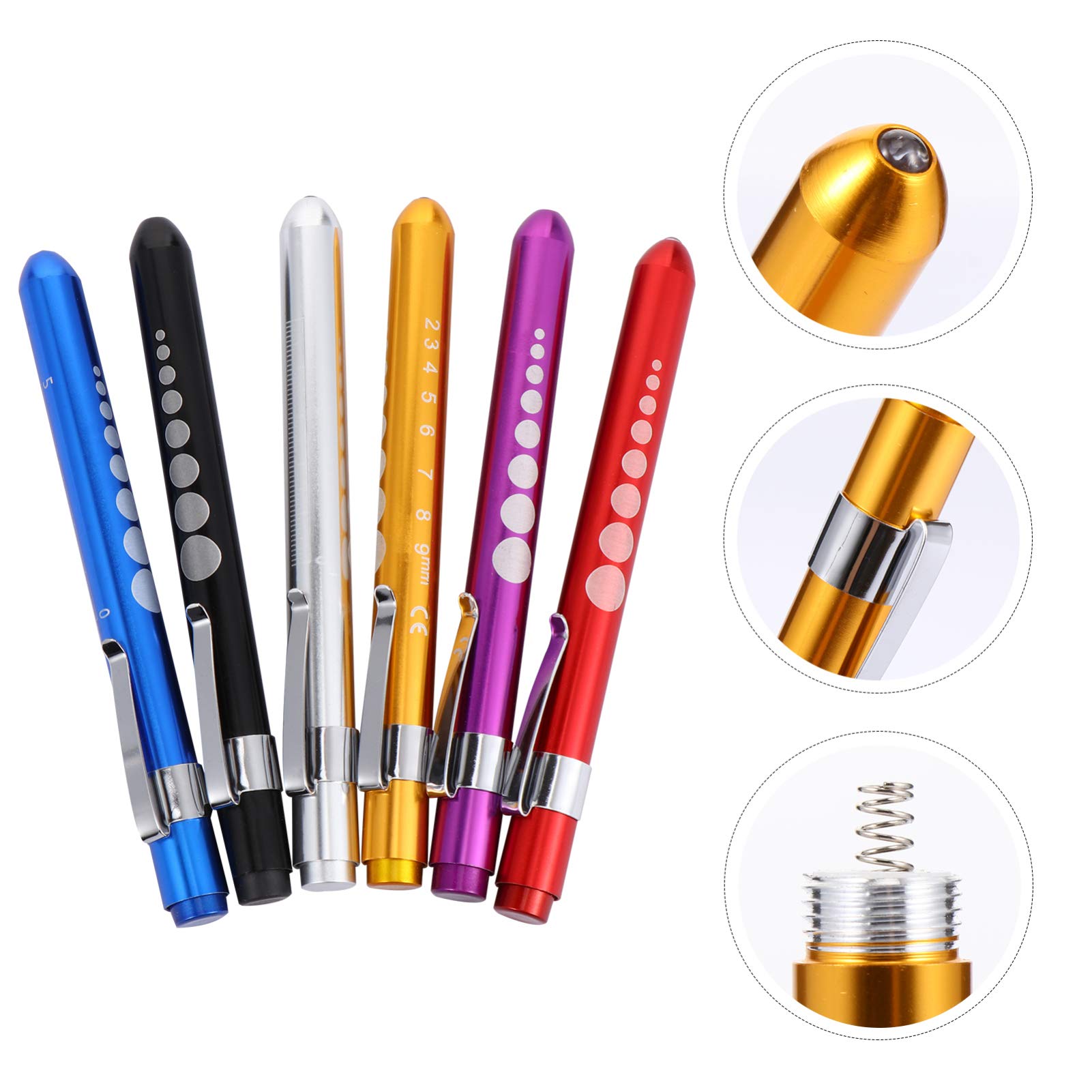NUOBESTY 18stücke Wiederverwendbare Taschenlampen Mit Gelbem Licht Und Pupillenmessung Für Schüler Und Notfälle Leicht Und Tragbar Für Komfortable Handhabung