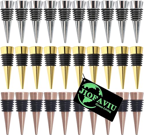 Miniatura 7 de Juego de 10 tapones de vino con accesorios de ajuste de tornillo para moldes de resina, juego de tapones de botella para bodas, fiestas de vino,