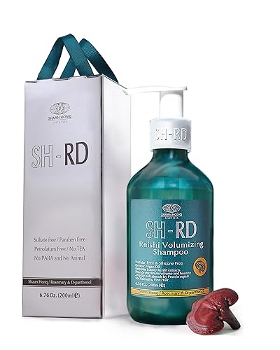 Miniatura 1 de SH-RD Reishi Champú voluminizador para cabello fino y adelgazante  Champú espesante con extracto de Reishi, romero, aceite de argán  Productos para
