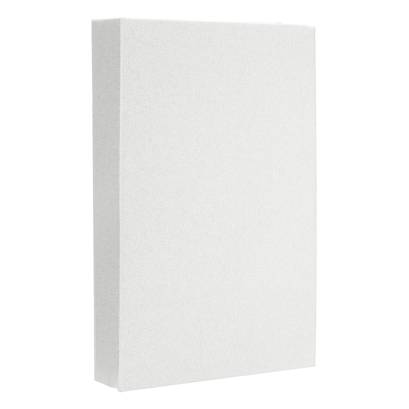 QUARKZMAN Libri Decorativi, 27 x 17 cm Libri Finti in Lino per Decorazione Falsa Decorazione Libro per Estetica Moderna Casa Ufficio Tavolino Mensola Scrivania Display, Bianco