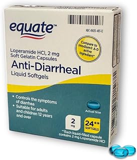 FUSION SHOP STORE Smart choices, meaningful life! Anti diarrheal Softgels- Loperamide HCl Liquid Softgels, 2 mg, 24 Count (Pack of 1)