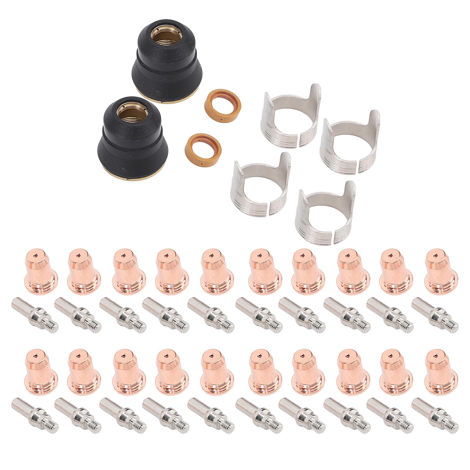48 Pieces Set Cutting Torch Consumables IPT40 Tip Electrodes Nozzles Cups Stand Off for CUT 55DS Pro CUT 65DS