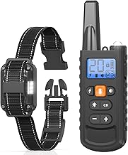 Waste Barking Prevention Collar, For Small and Medium Dogs, Anti-Waste Goods, Remote Control, Dog Training, Prevents Neighborhoods, Rechargeable, Japanese Instruction Manual Included (Black)