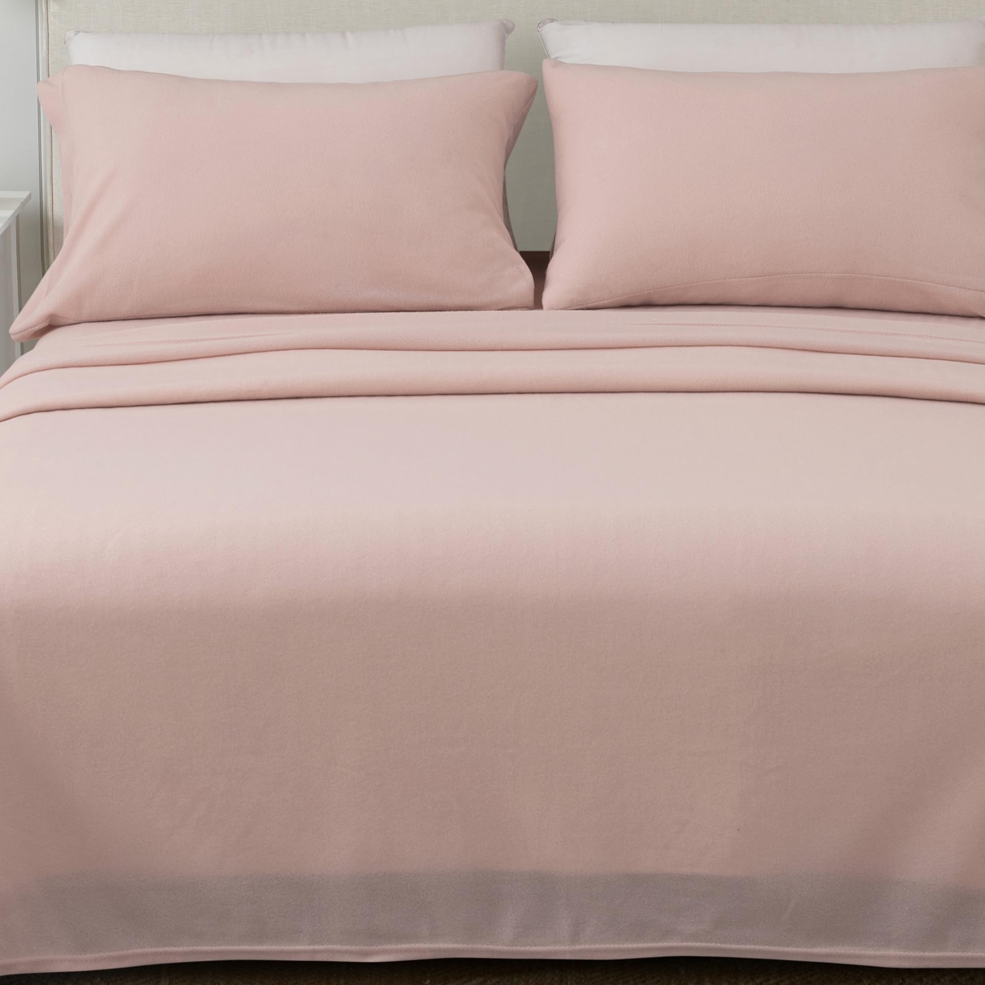 YIYEA Set Lenzuola King Size In Microfibra Pelosa 4 Pezzi: Rosa, Calde E Morbide Per Inverno, Tasca Fino A 40 Cm - 3