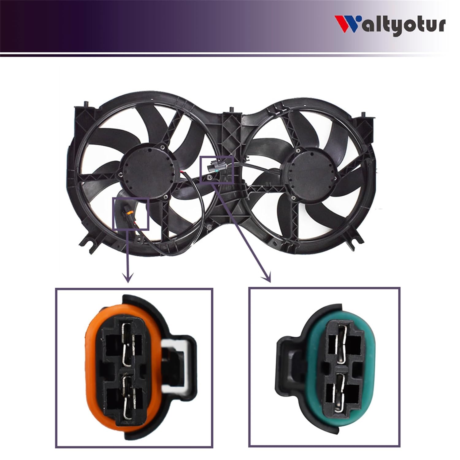 Radiator Fan Without Motor Replacement for Pathfinder 2013-2017 Replacement for QX60 2014-2019 Replacement for JX35 2013 Replacement for 214813JA0E