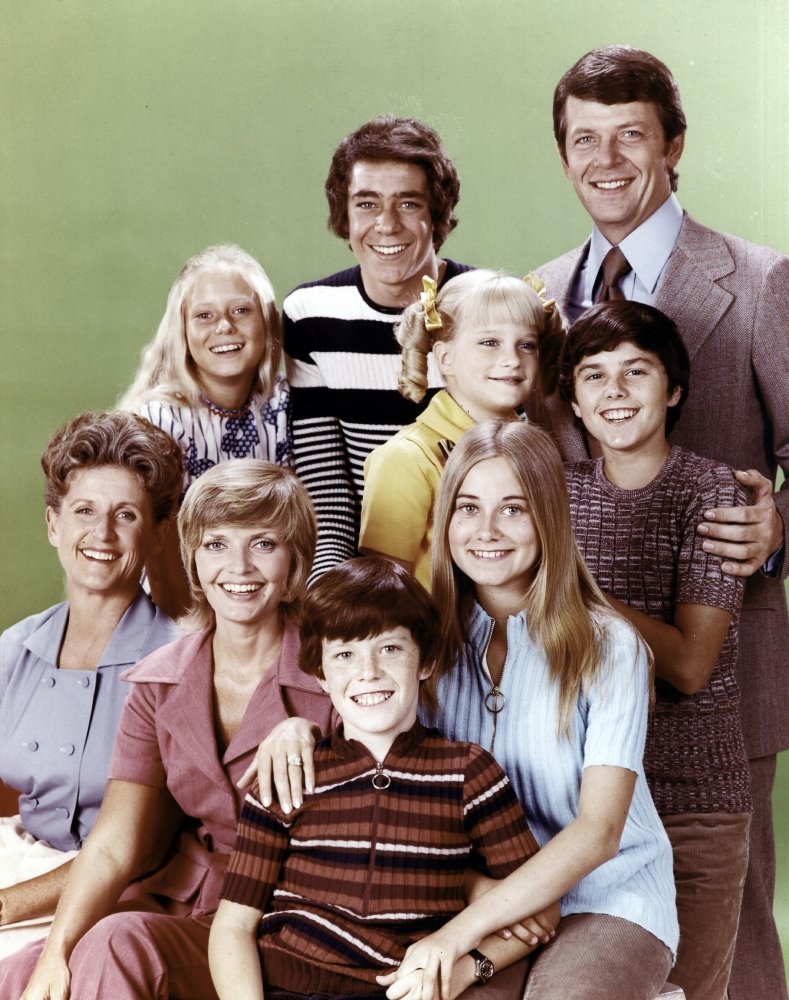 The Brady Bunch on Green Photo Print (8 x 10)