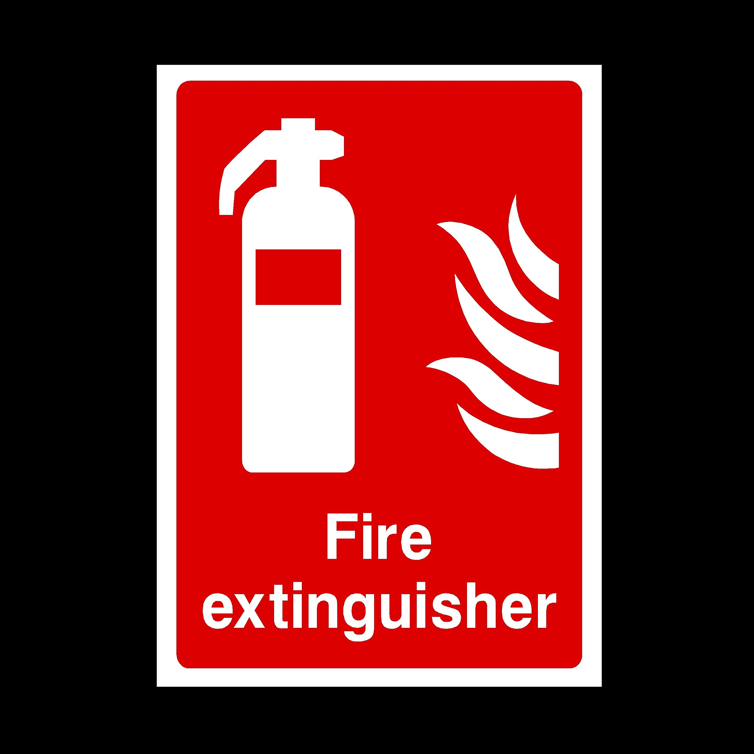 USSP&S Fire Extinguisher Sticker/Self Adhesive Sign - Fire/Emergency/Exit/Alarm/Push/Extinguisher/Assembly (FE11)