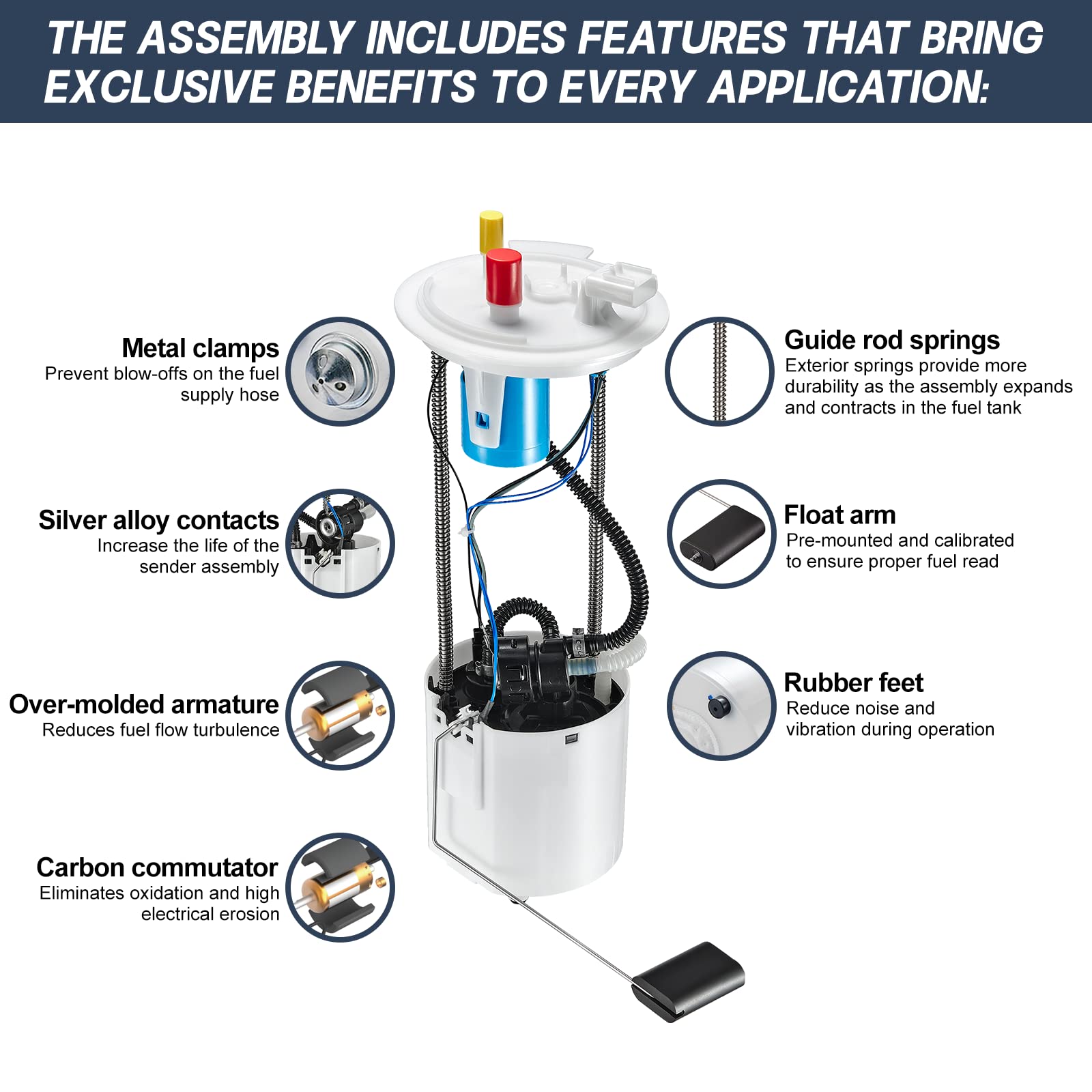 BDFHYK Fuel Pump Module Assembly (11-16 Ford F250, F-350 Super Duty 6.2L)