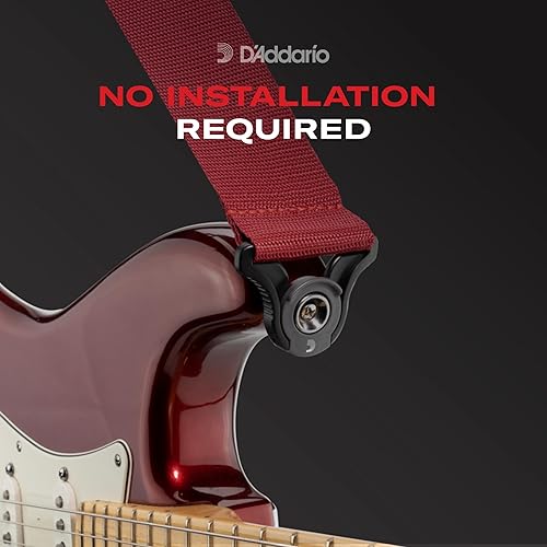 Miniatura 3 de D'Addario - Correa de guitarra con bloqueo automático, accesorios para guitarra acústica y eléctrica, correas de guitarra con bloqueo automático