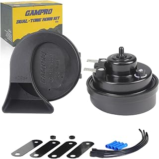 12V Car Electric Snail Horn with Dual-Tone Super Loud for Any 12V Vehicles Replacement (C)