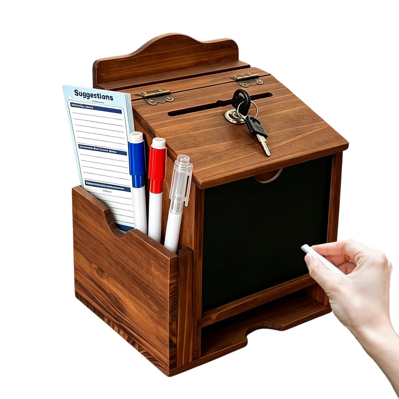 Scatola per richieste di preghiera Contenitore decorativo in legno con