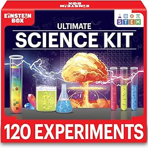 Einstein Box Science Experiment Kit For Kids Aged 8-12-14 | STEM Projects | STEM Toys | Gift for 8-12 Year Old Boys &amp; Girls | Chemistry Kit Set For 8-14 Year Olds