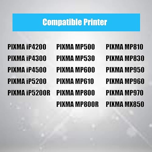 Miniatura 2 de 10 paquetes de tinta para PGI-5 CLI-8 Canon Pixma IP3300 IP3500 MX700