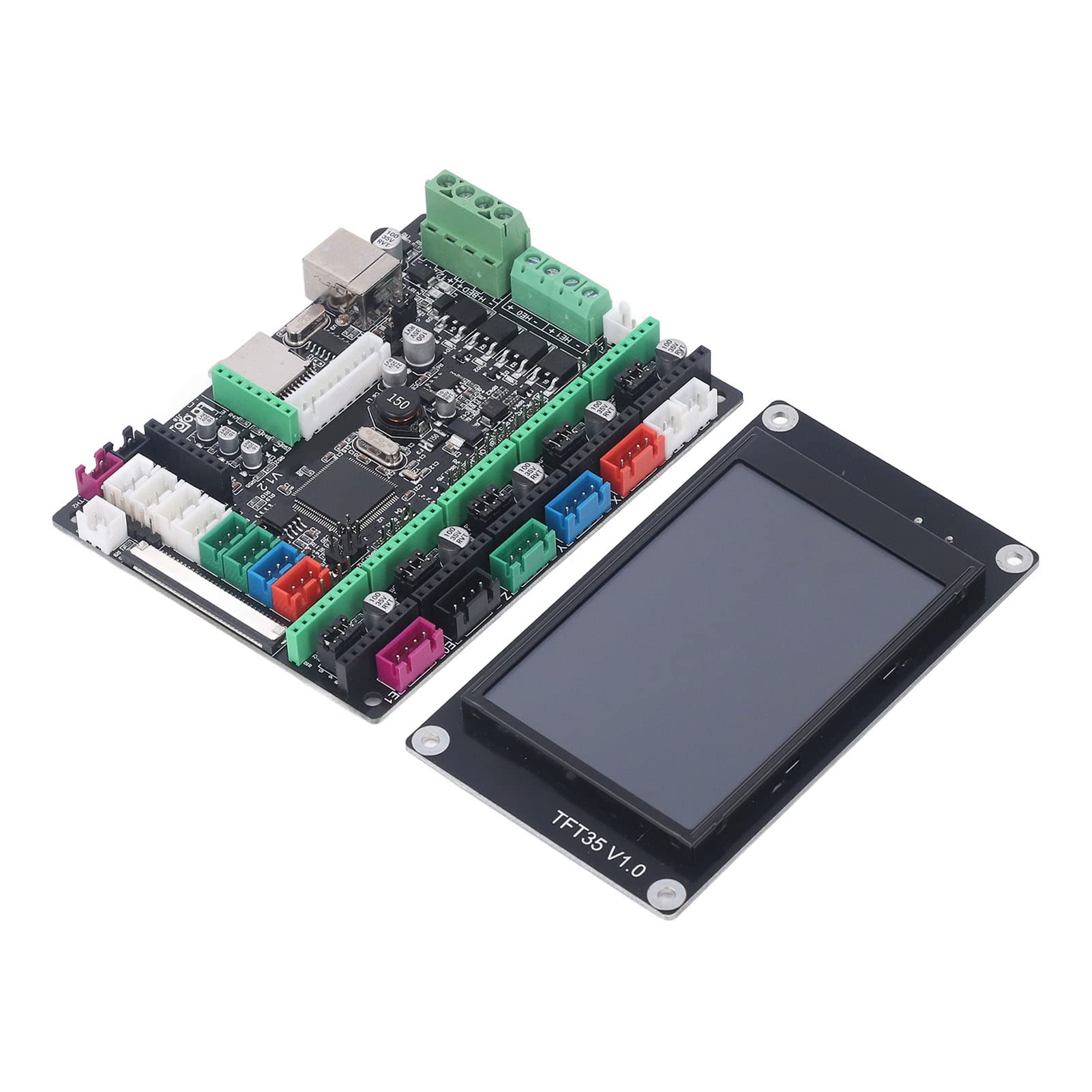 Fafeicy Scheda Madre Stampante 3D con TFT35 Touch Screen, Kit PCB per