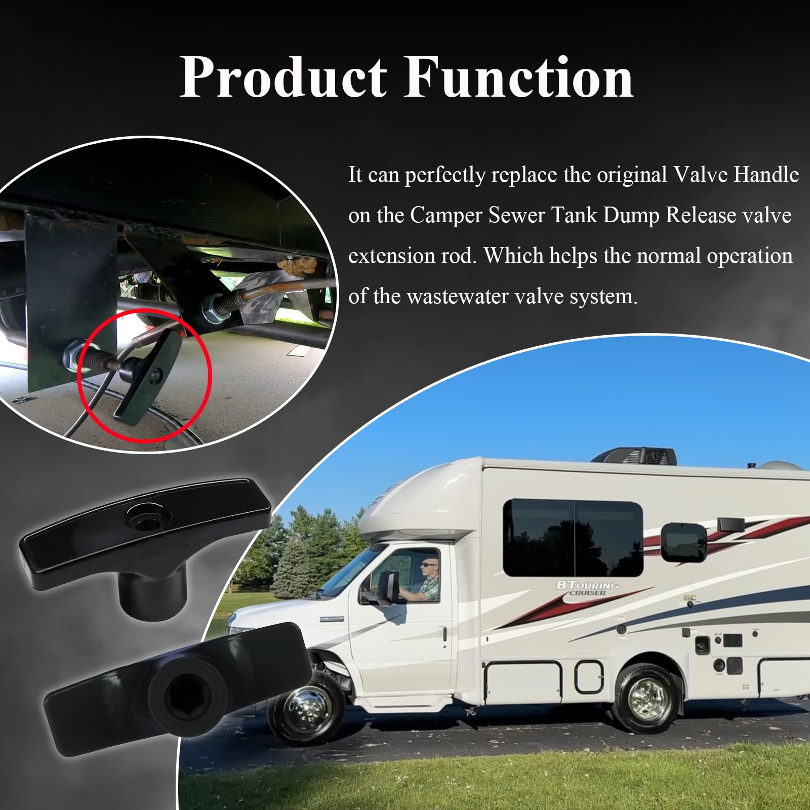 LALADEFIEE Wohnmobil Abwassertank Verlängerung - 2 Paare 6 & 9 Zoll