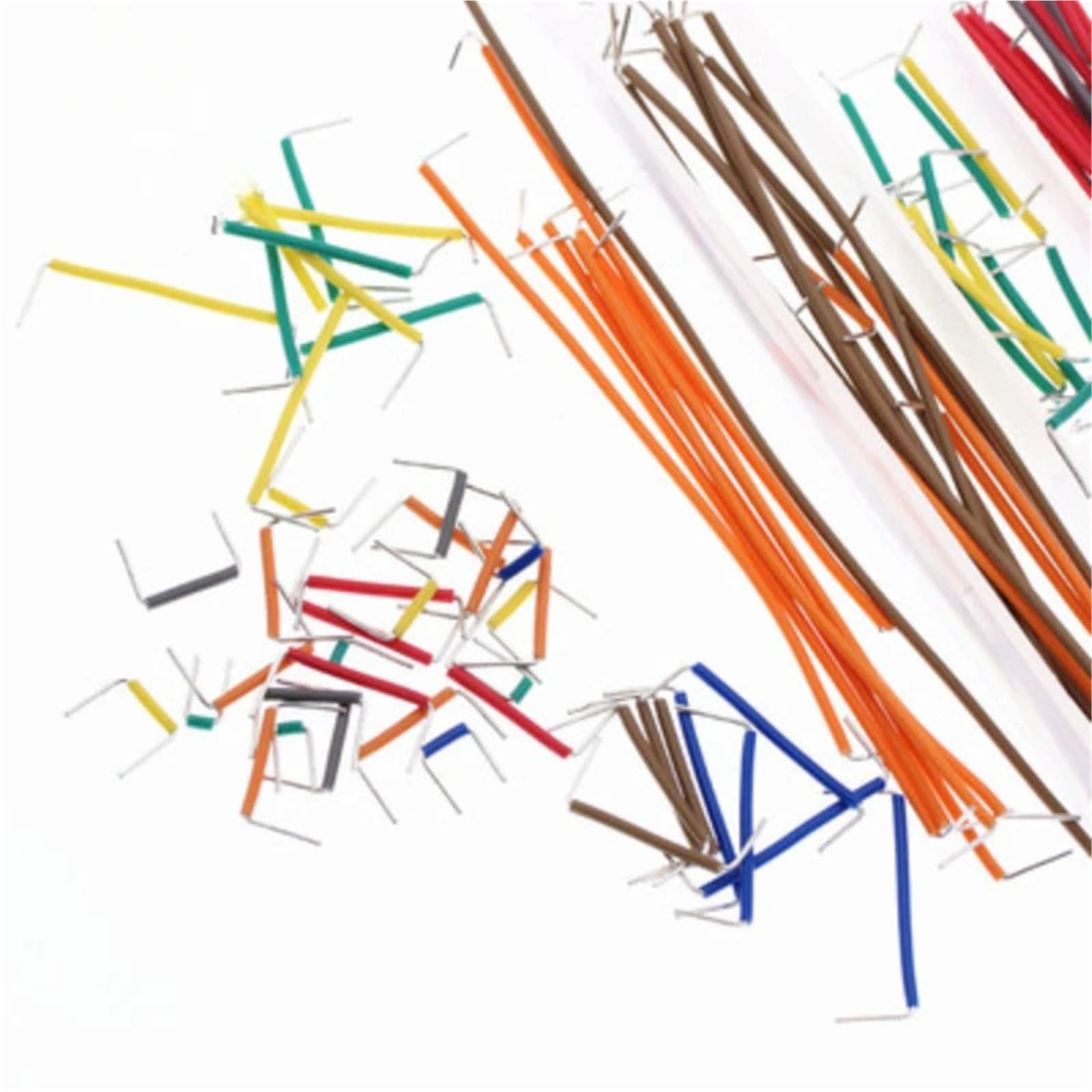 140/350/560/840 Pezzi Kit Cavi Jumper for breadboard Senza Saldatura a Forma di U for circuiti di prototipazione di breadboard PCB, for Fai da Te(840pcs)