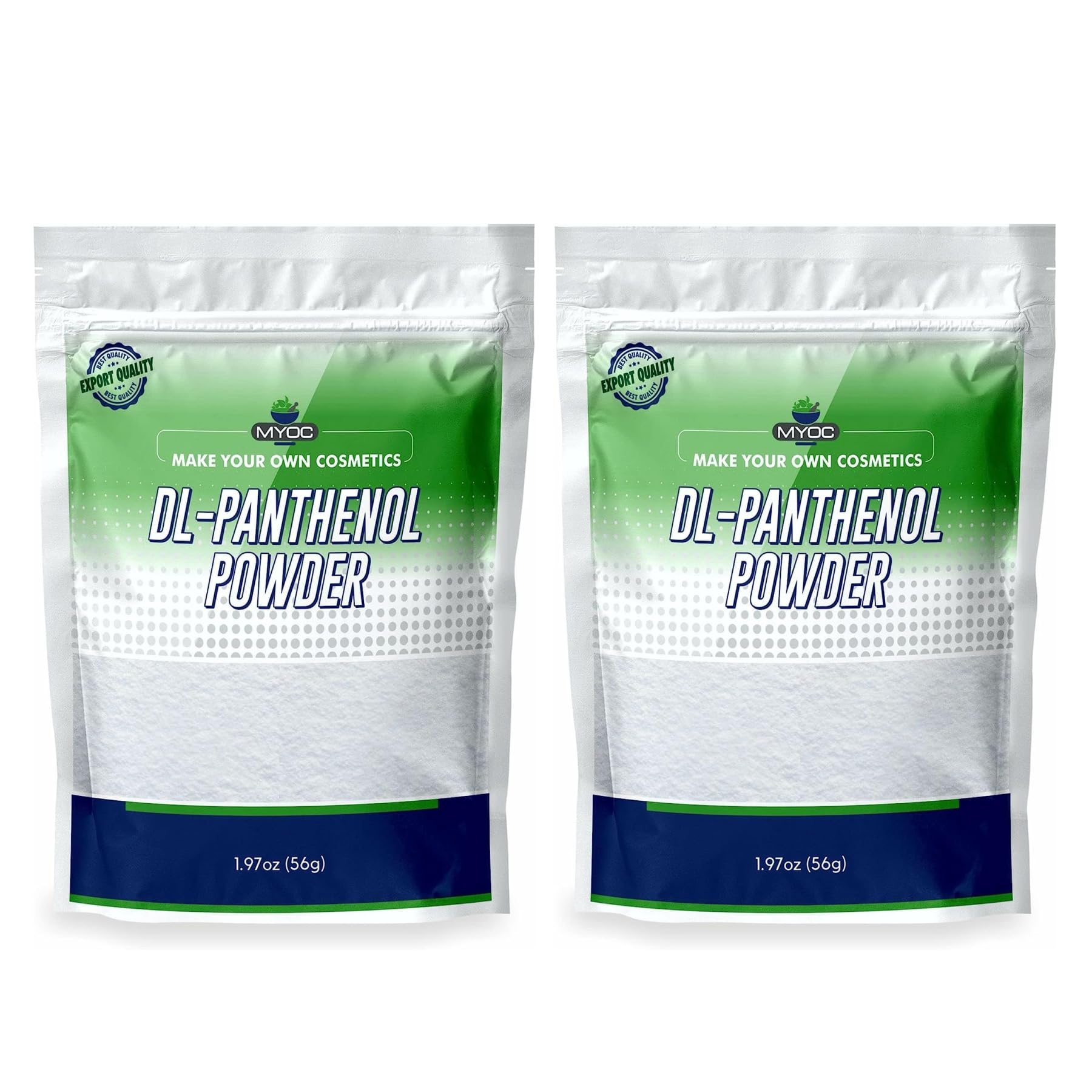 DL-Panthenol Powder- Provitamin B5 Powder Blend - 1.97oz 56gm (Pack of 2)