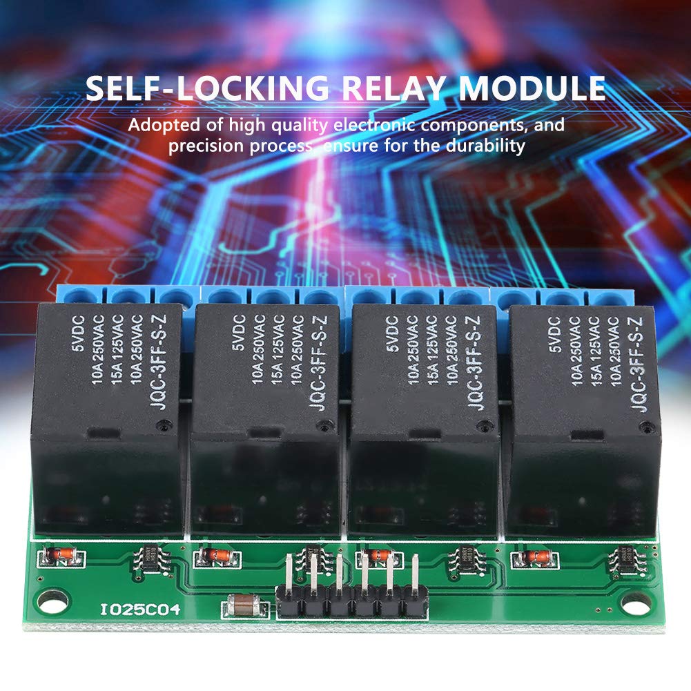 Buy Selflocking Relay AC 250V / 10A Low Pulse Trigger Module 5V Latch