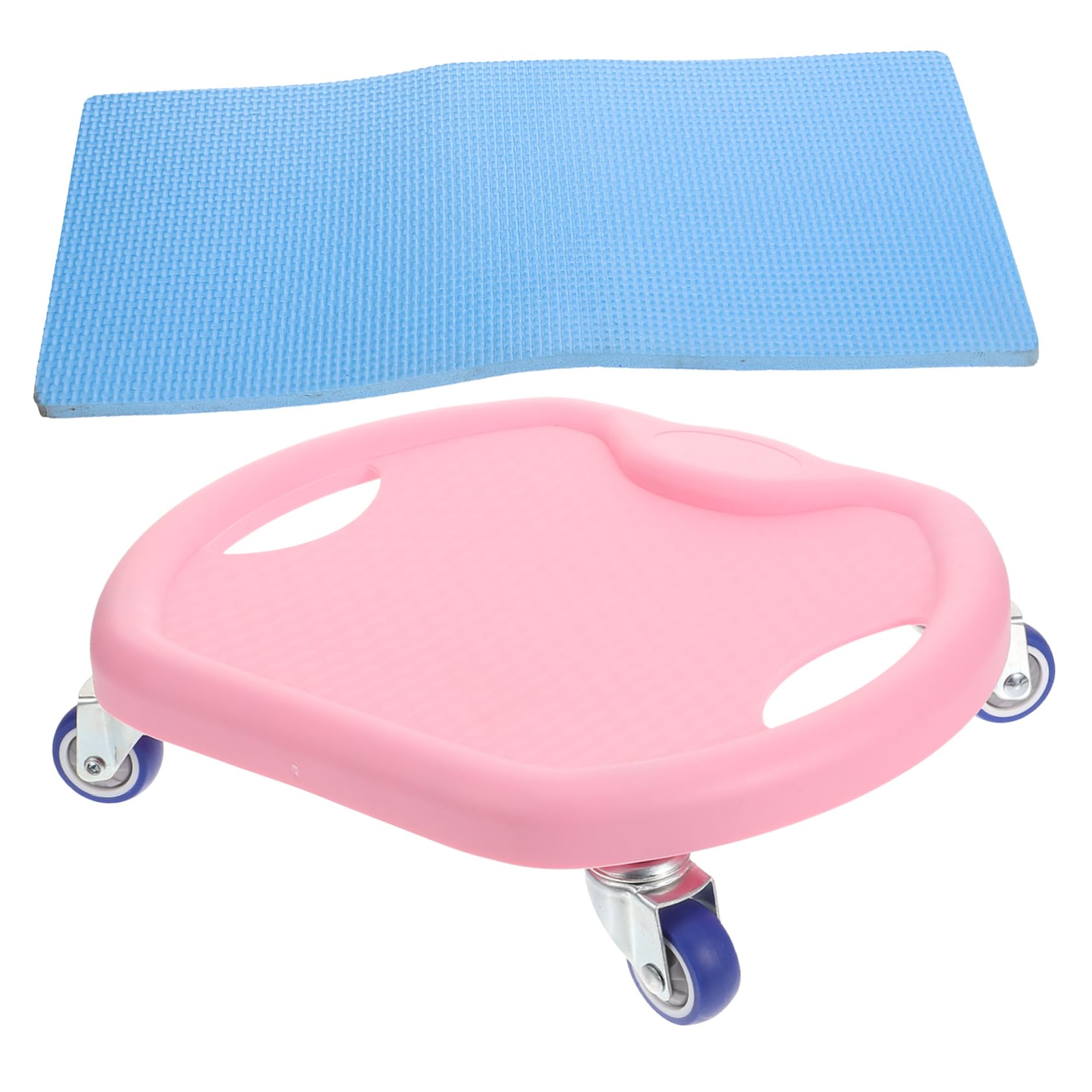 BESTonZON Multi Funktionale Gleitscheiben für Fitnessübungen aus Sicherem Pp und Pu Material mit Kniepolster für Effektives Bauchmuskeltraining zu Hause Zufällige Farbe