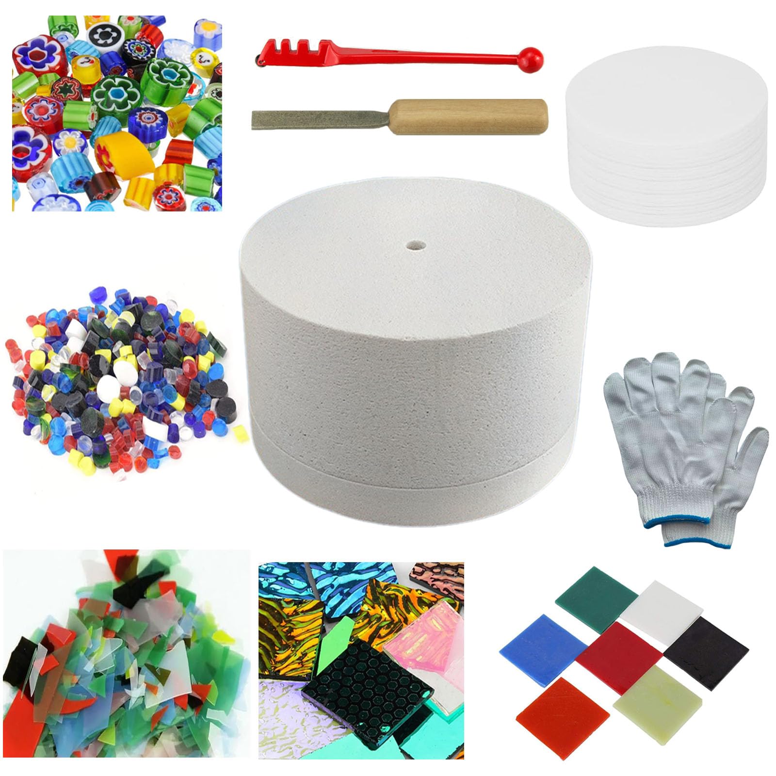 Horno de microondas para fusión de vidrio con herramientas de joyería y suministros de inicio