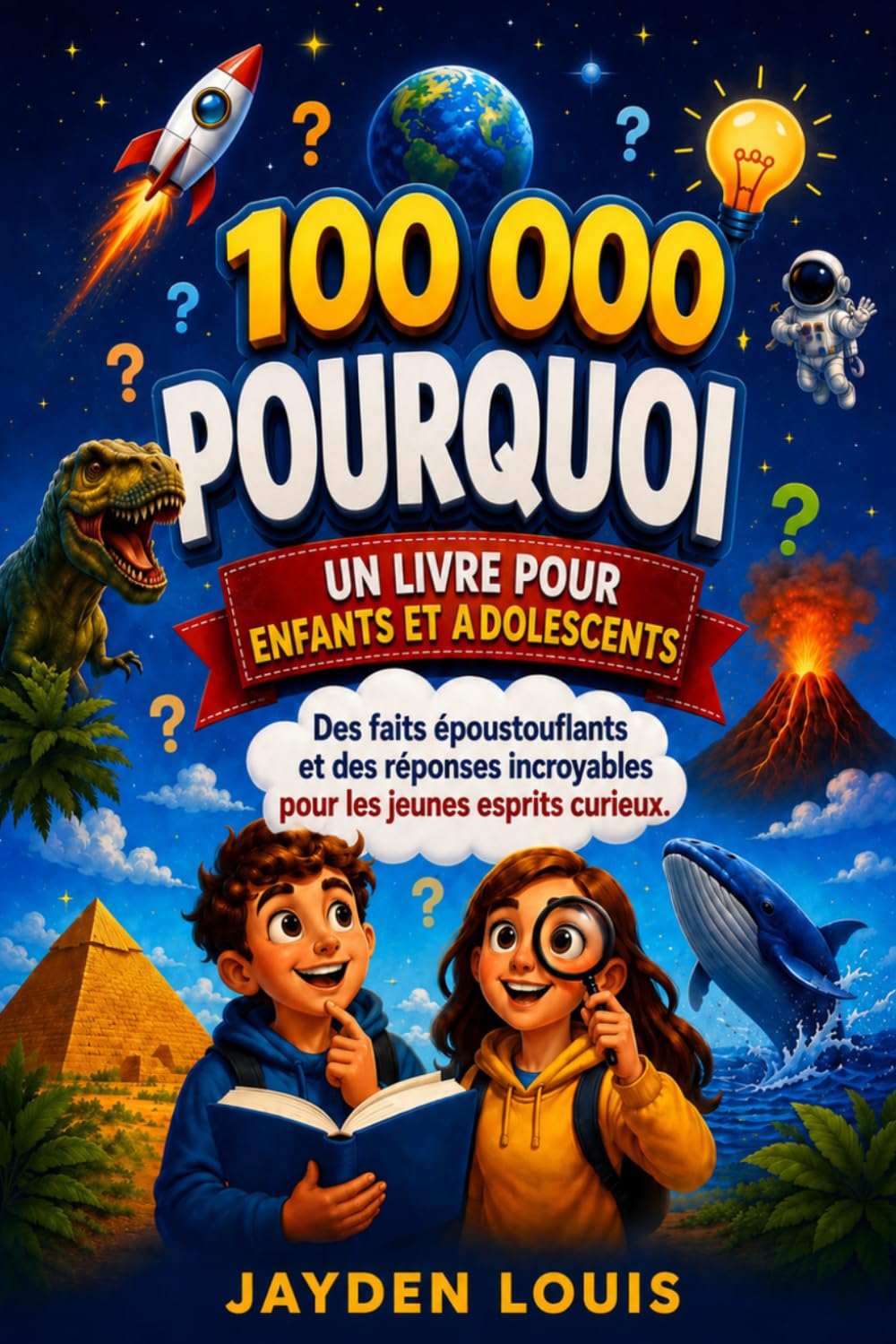 100 000 POURQUOI : UN LIVRE POUR ENFANTS ET ADOLESCENTS: Des faits époustouflants et des réponses incroyables pour les jeunes esprits curieux.