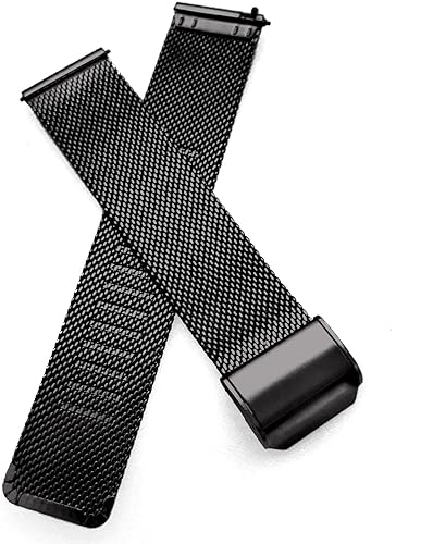 Miniatura 2 de Abanen Correa de reloj para Garmin Vivoactive 4S  Vivomove 3S Venu 2S, correa de malla de metal de acero inoxidable de liberación rápida para mujer