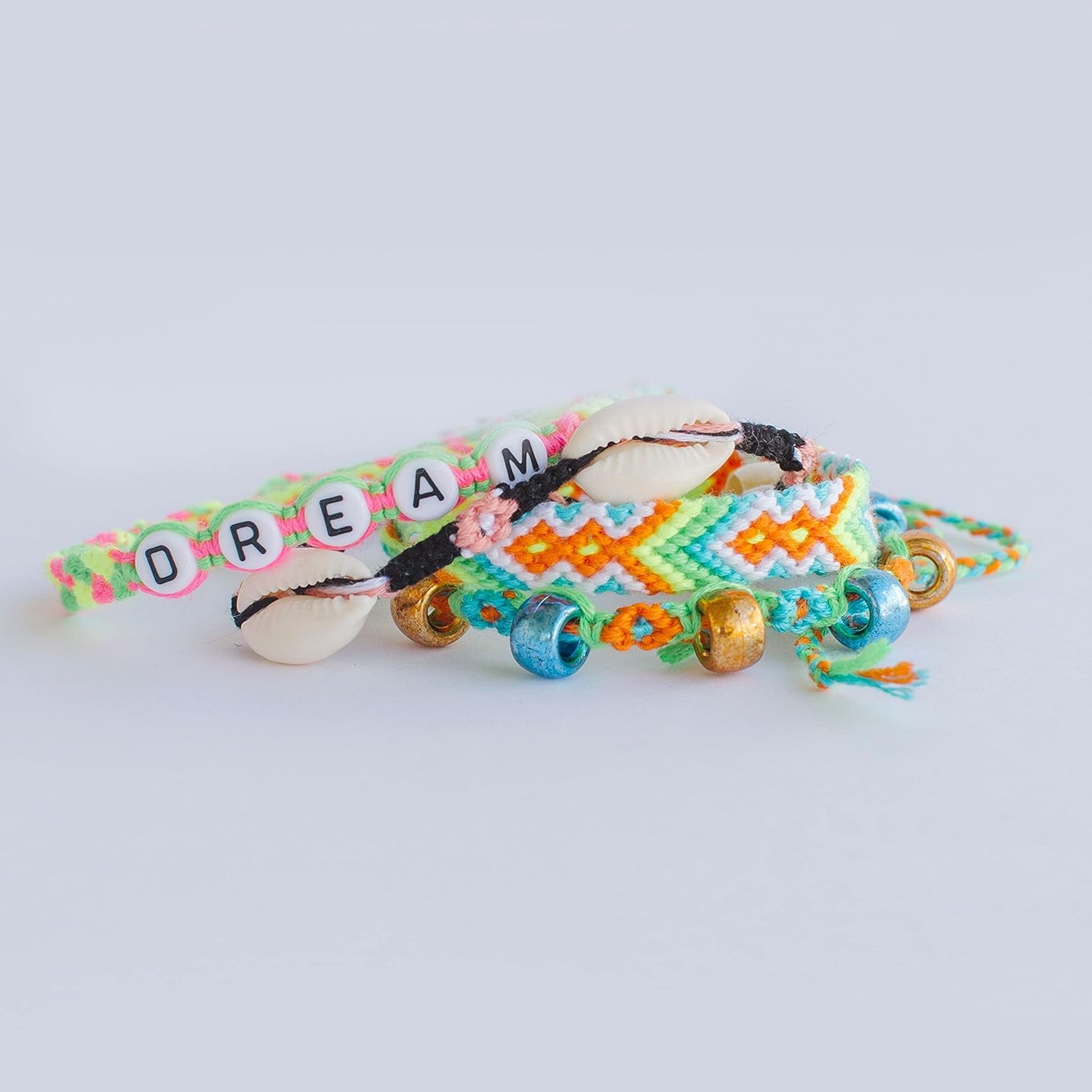 Choose Friendship, My Friendship Bracelet Maker Ultimate Expansion Pack | 120 Pre-Cut Threads and 225 Beads - Makes 24-48 Bracelets