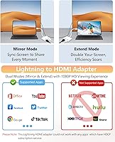 Vista 3 de Adaptador Lightning a HDMI para iPhone, [certificado Apple MFi] Dongle digital AV, cable de pantalla de sincronización 1080P con puerto de carga