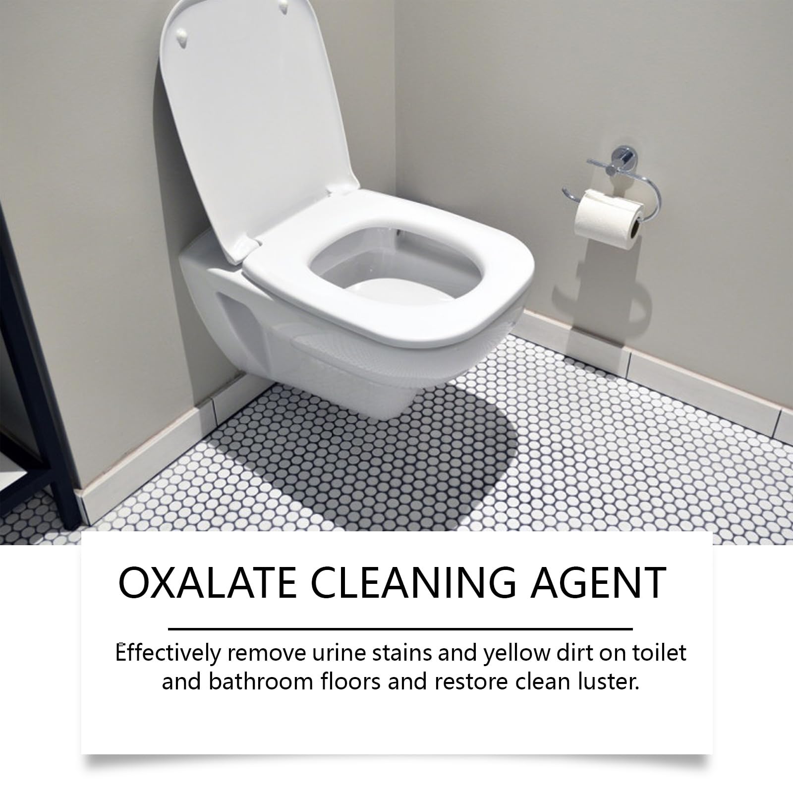 Nettoyant WC multi-usages à l'acide oxalique haute concentration, nettoyant pour carrelage, détachant pour eau dure, spray nettoyant multi-usages à l'acide oxalique pour comptoir de salle de bain (4)