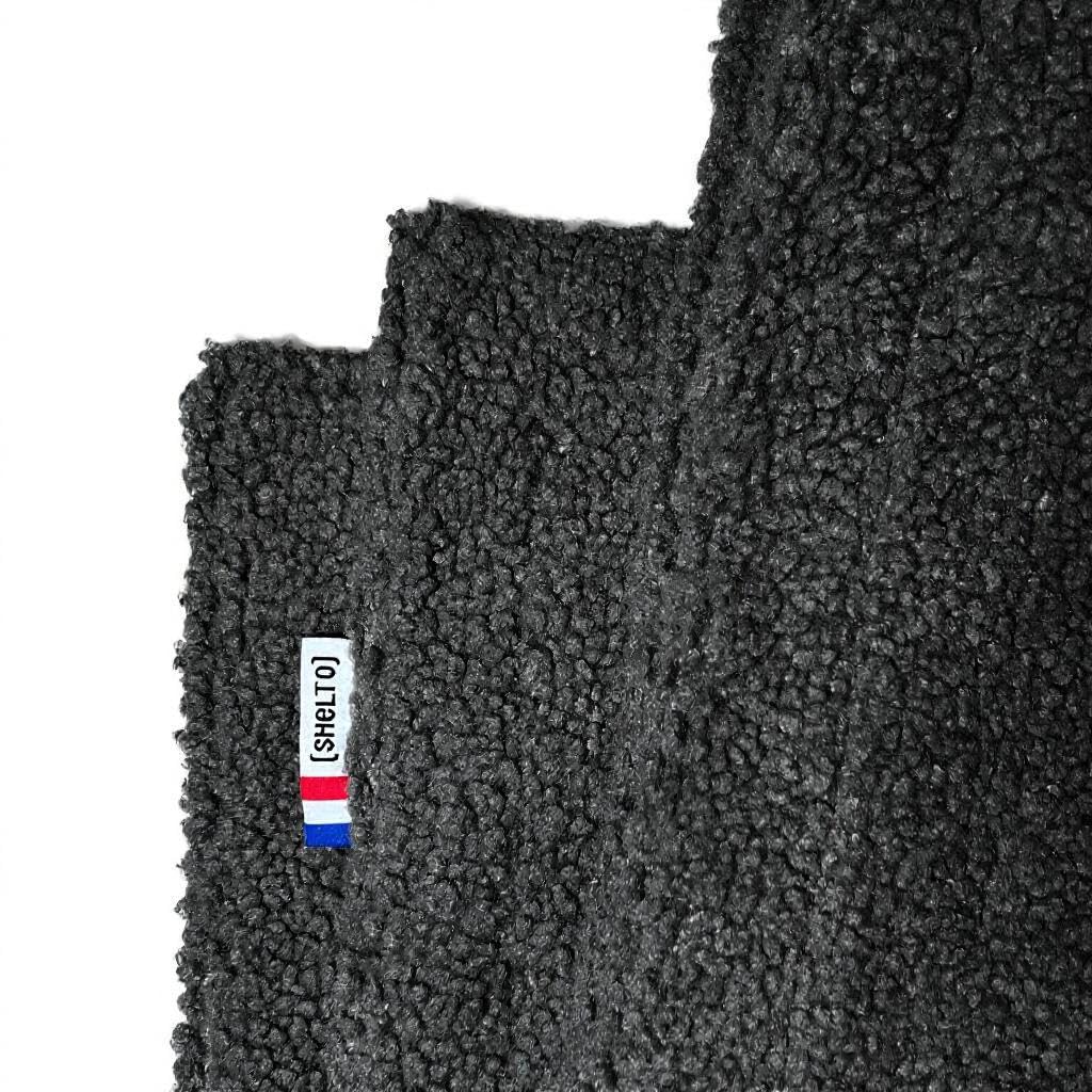 Pokrowiec Wymienny Ardiak 1 Antracyt (Efekt Owczy) 125 x 175 cm - Poliester - Do Prania - Wyprodukowano we Francji