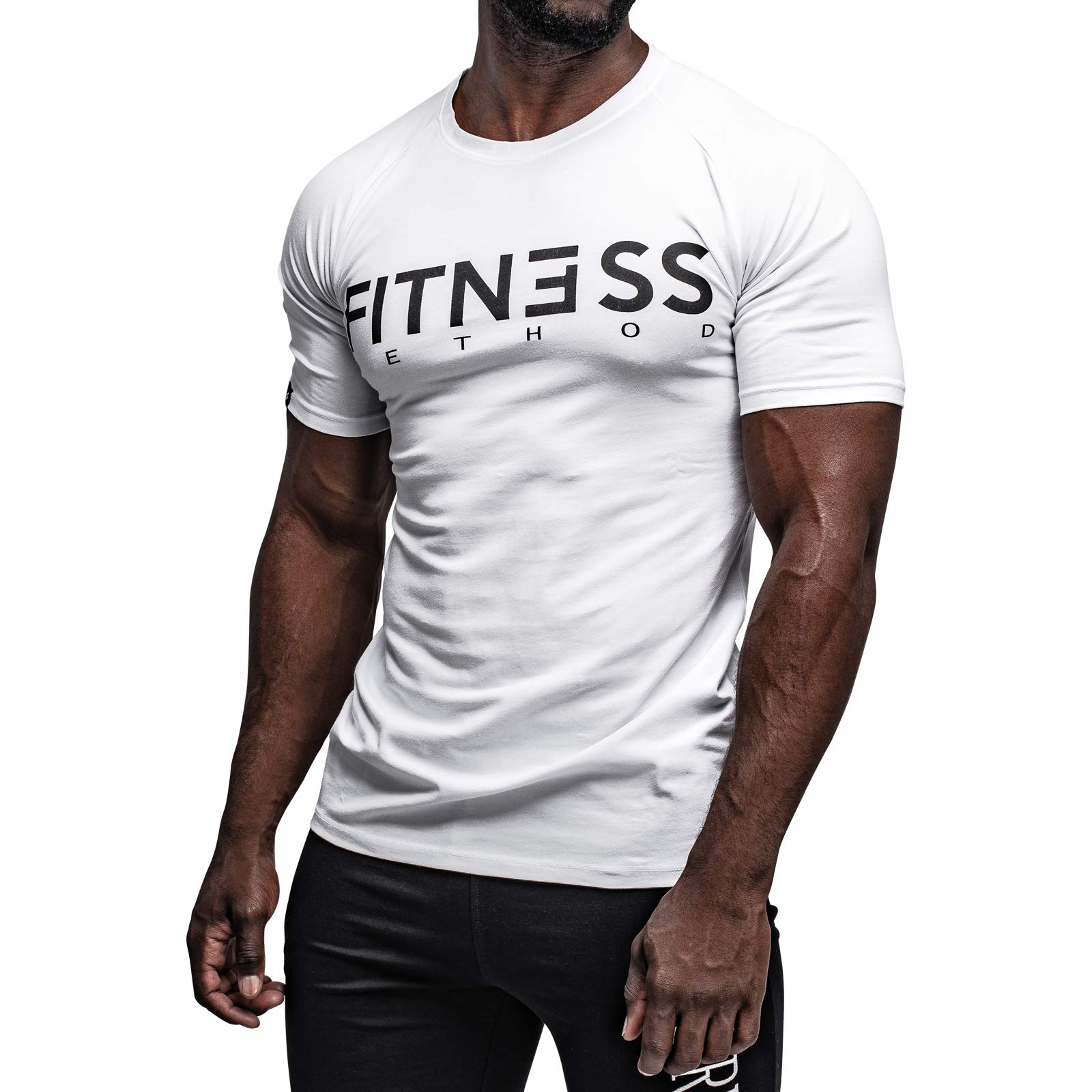 Sport T-Shirt Herren, Slim-Fit Shirt bequem & hochwertig Männer, Rundhals & Tailliert, Training & Freizeit, Gym & Casual Workout Mann, 95% Baumwolle, 5% Elastan