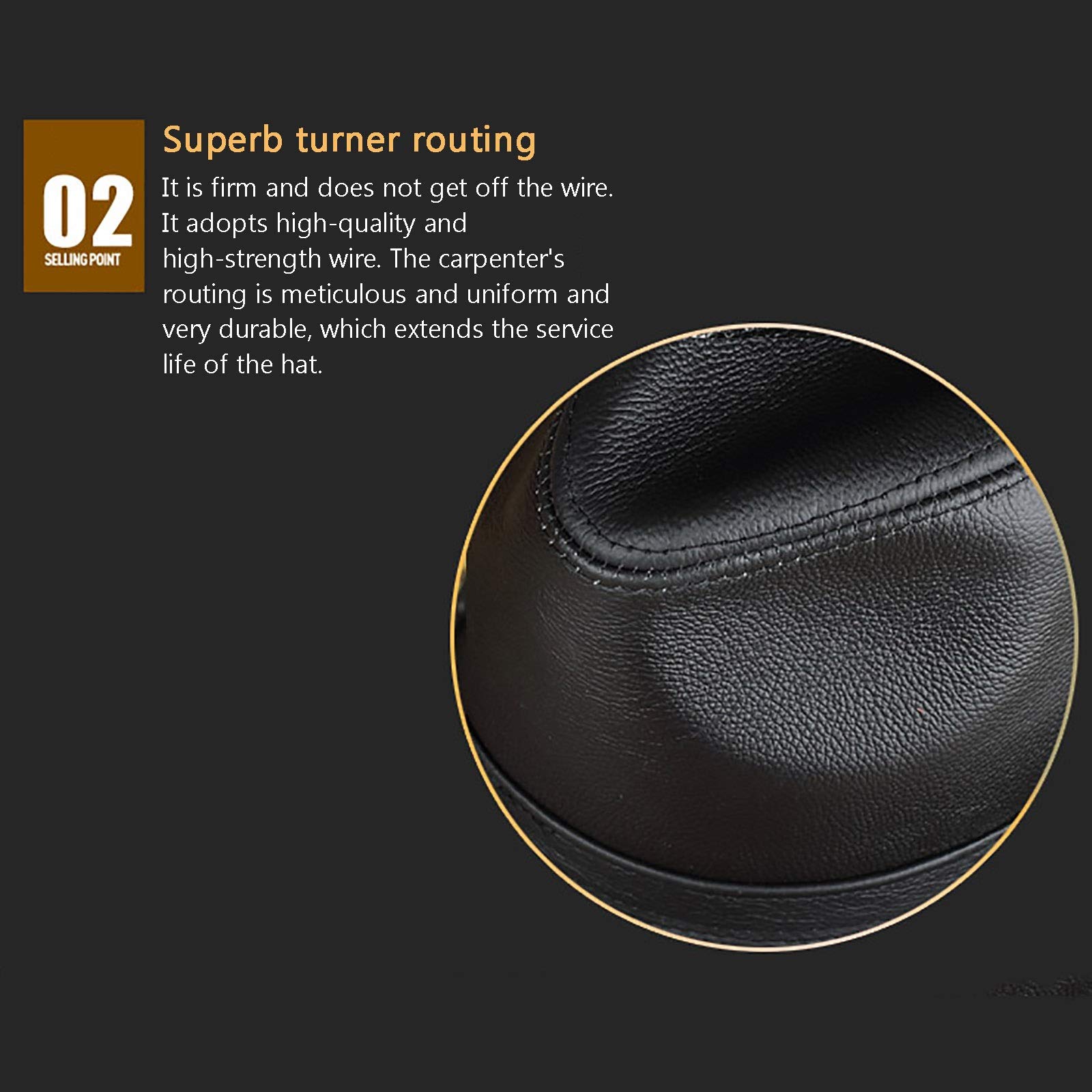 Sombreros de invierno, cuero fedoras sombrero hombres jazz gorra de cuero de vaca corto sombrero clásico otoño e invierno