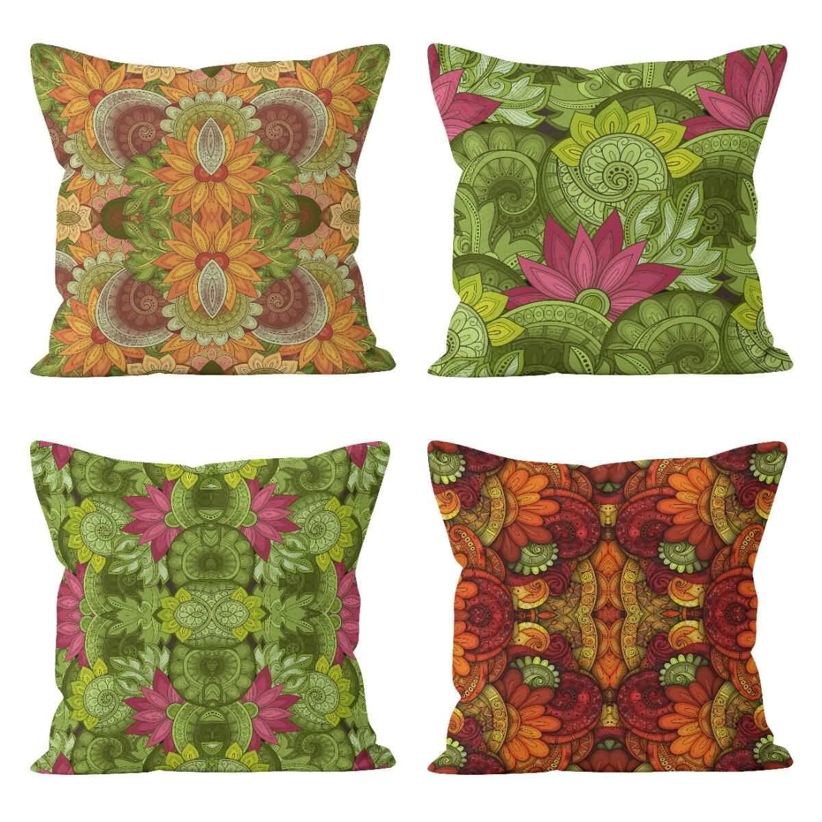 Housse de coussin zippée en lin pour protéger et décorer vos canapés et caravanes CEVAN