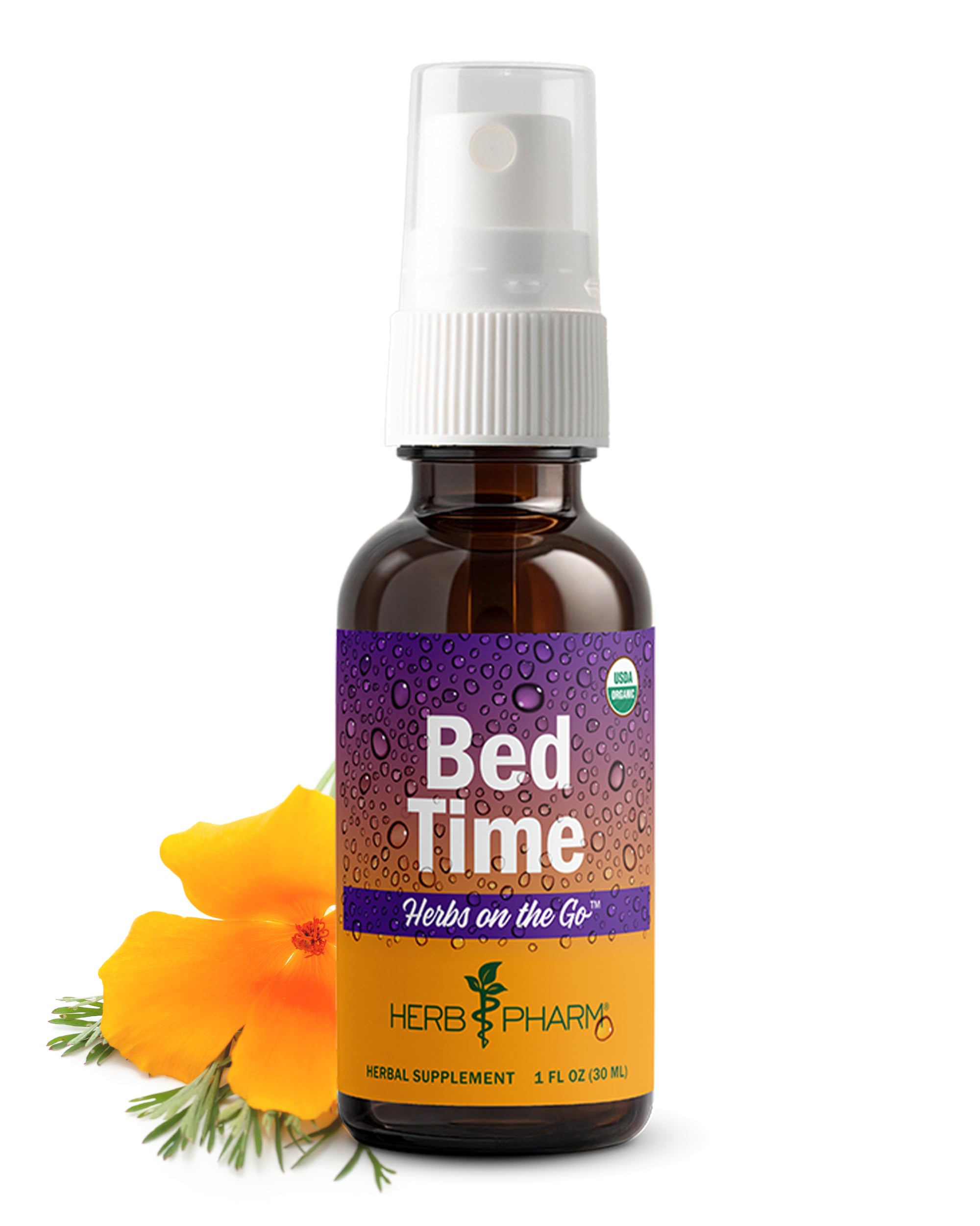 Herb Pharm Herbs on The Go Portable Spray, Bed Time 1 Fl Oz