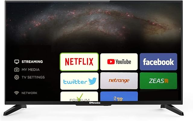 EMtronics 32" Inch HD Smart TV with Wi-Fi, Freeview T2, 3x HDMI, 2x USB PVR