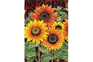 Sunflower Medley Fall Flag 12x18 Inch: Doubled Sided for Vibrant Yard Decorations