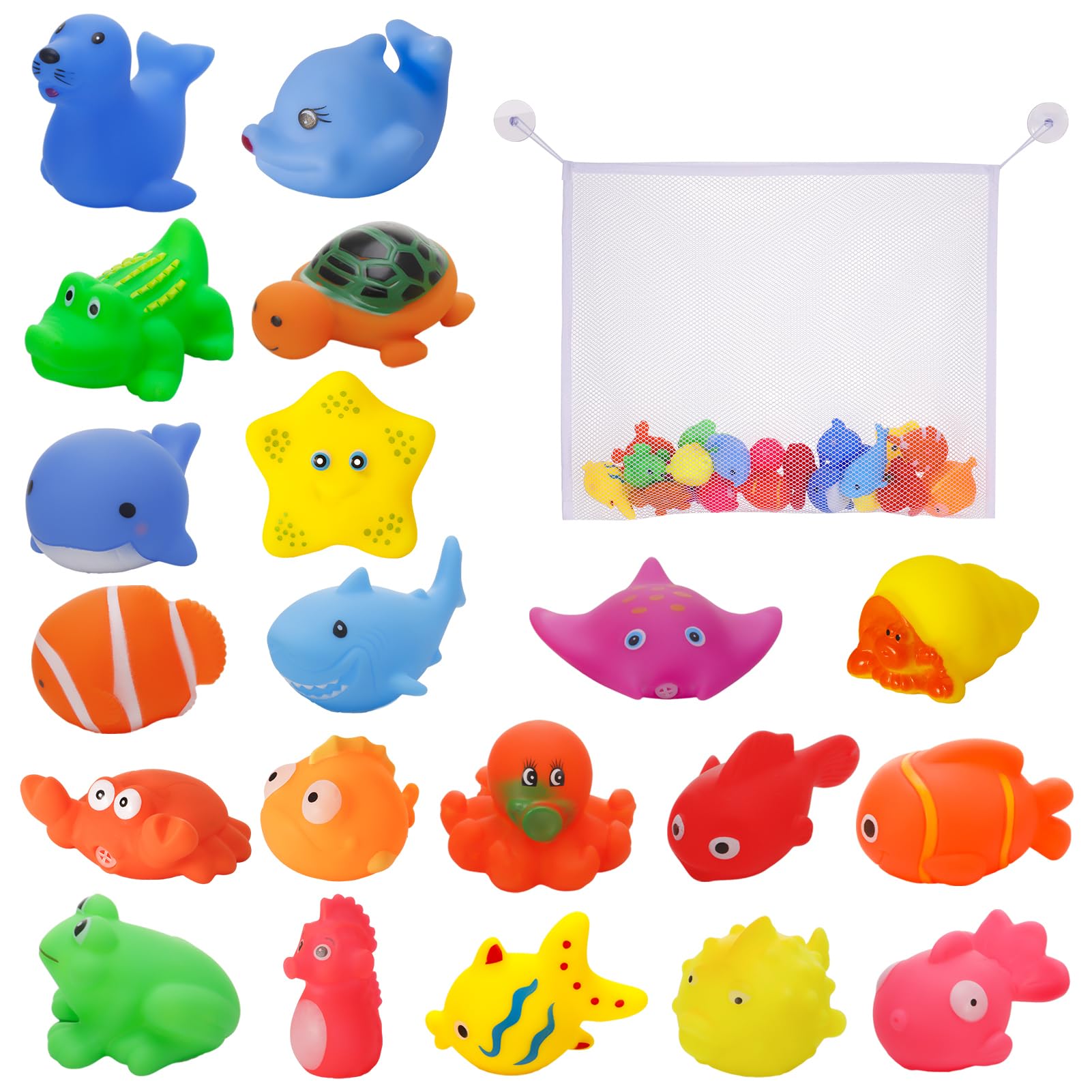 30 Jouets De Bain Flottants Animaux Marins & De Ferme THE TWIDDLERS - Squirty Toys Pour Bébé