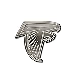 NFL Rico Industries Atlanta Falcons Antique Auto Emblem Antique Nickel Auto Emblem for Car/Truck/SUV