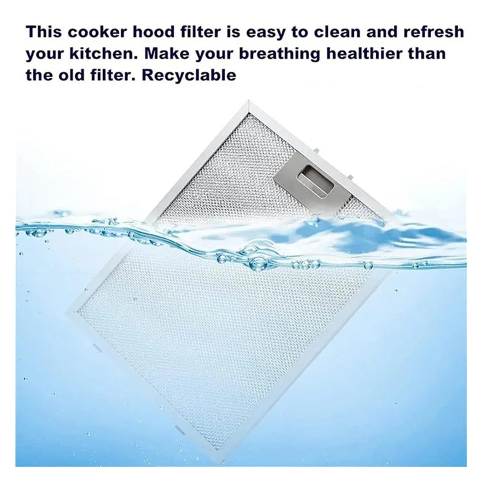 Filtro De Grasa for Campana Extractora, Filtro De Malla De Aluminio Compatible Con GE JVW5361SJSS JVW5361EJ1ES JVW5361EJES WB02X24871(6 pack)