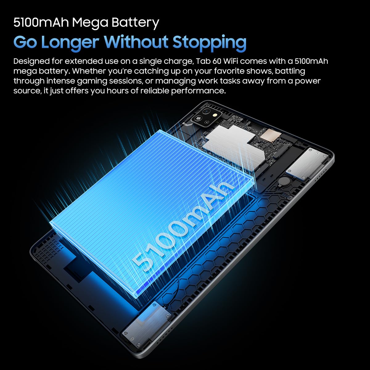 Blackview Tab 60 WiFi Android 14 Tablet, 12GB+128GB (1TB External