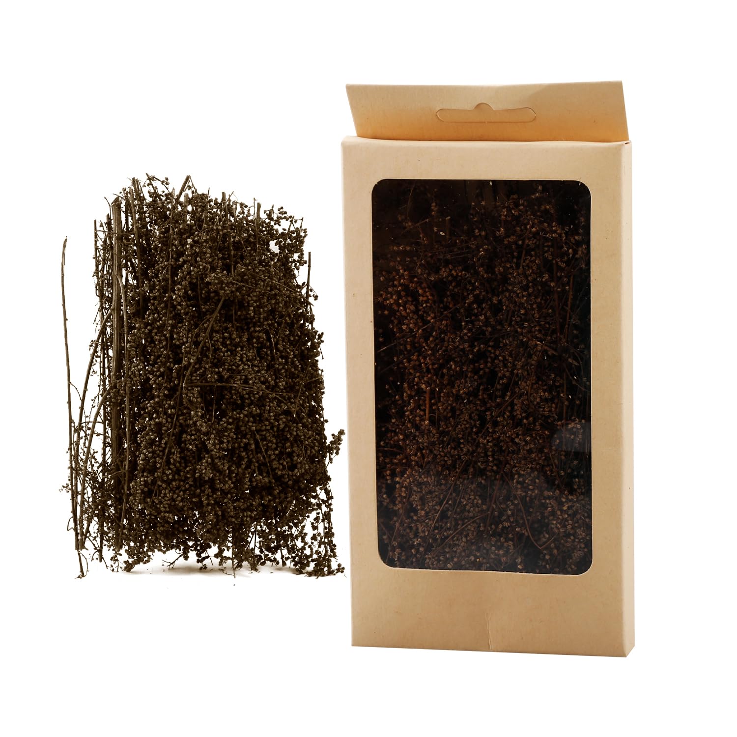 Bojueshaw Static Grass Tuft, Miniature Shrubs,Realistic Model Bushes for DIY Train Scenery, Diorama,Architecture Landscape(Brown)